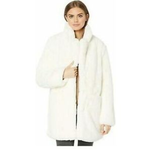 New Apparis Eloise Fauxfur Coat White 
